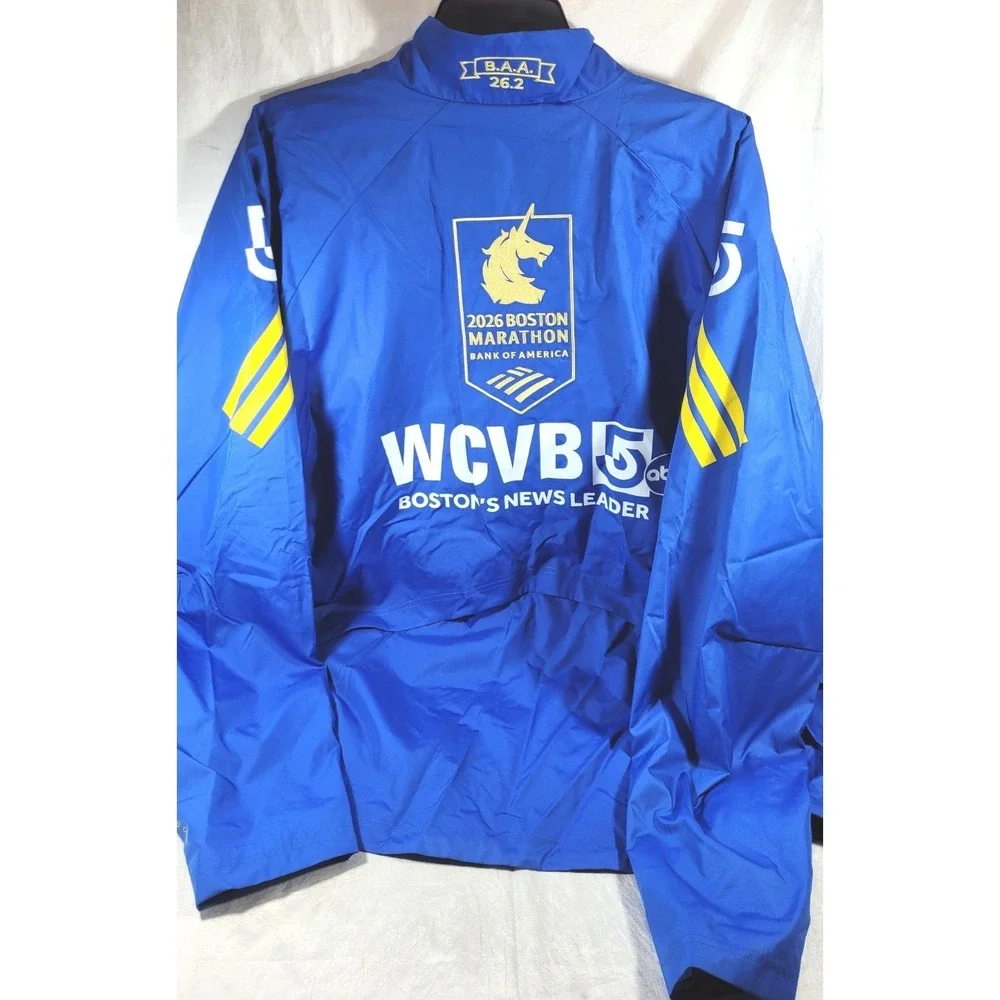 Adidas Men's Boston Marathon 2026 Celebration Jacket - Blue - 2XL